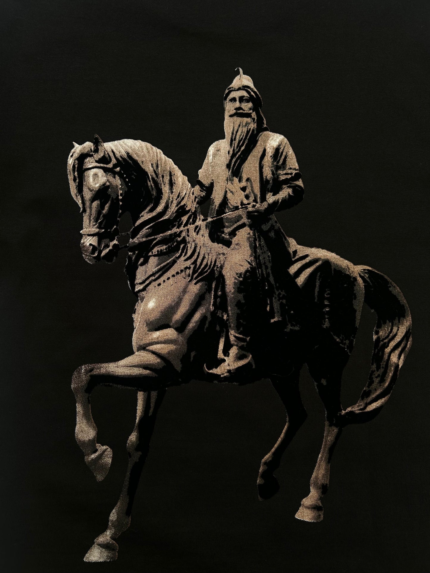 Maharaja Ranjit Singh - Regal Legacy - Black Velvet Print Tshirt