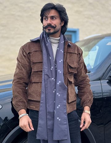 Corduroys Super-Baggy Jacket without Pants .Dark Chocolate
