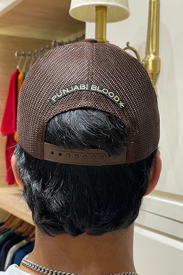 Chobbar Brown Distressed Cap