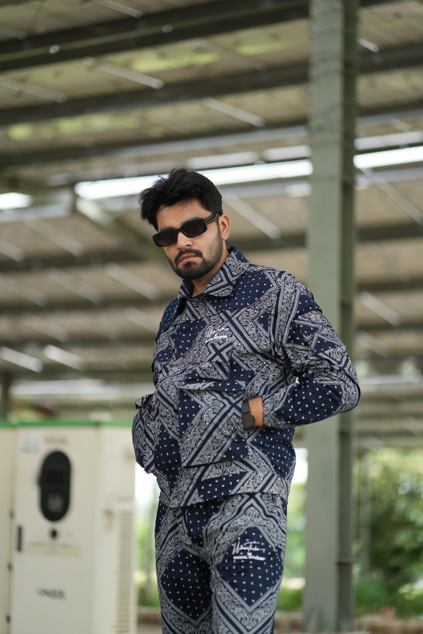 SMW Navy Bandana TrackSuit