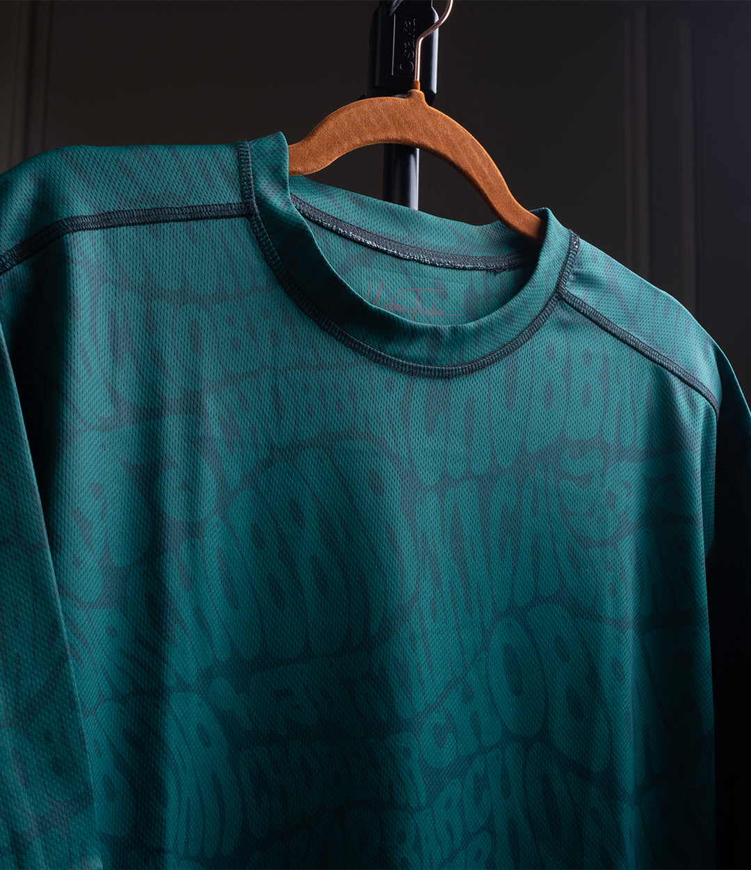 Designer Chobbar Green Cool-n-Dry-Fit Drop Shoulder T-Shirt