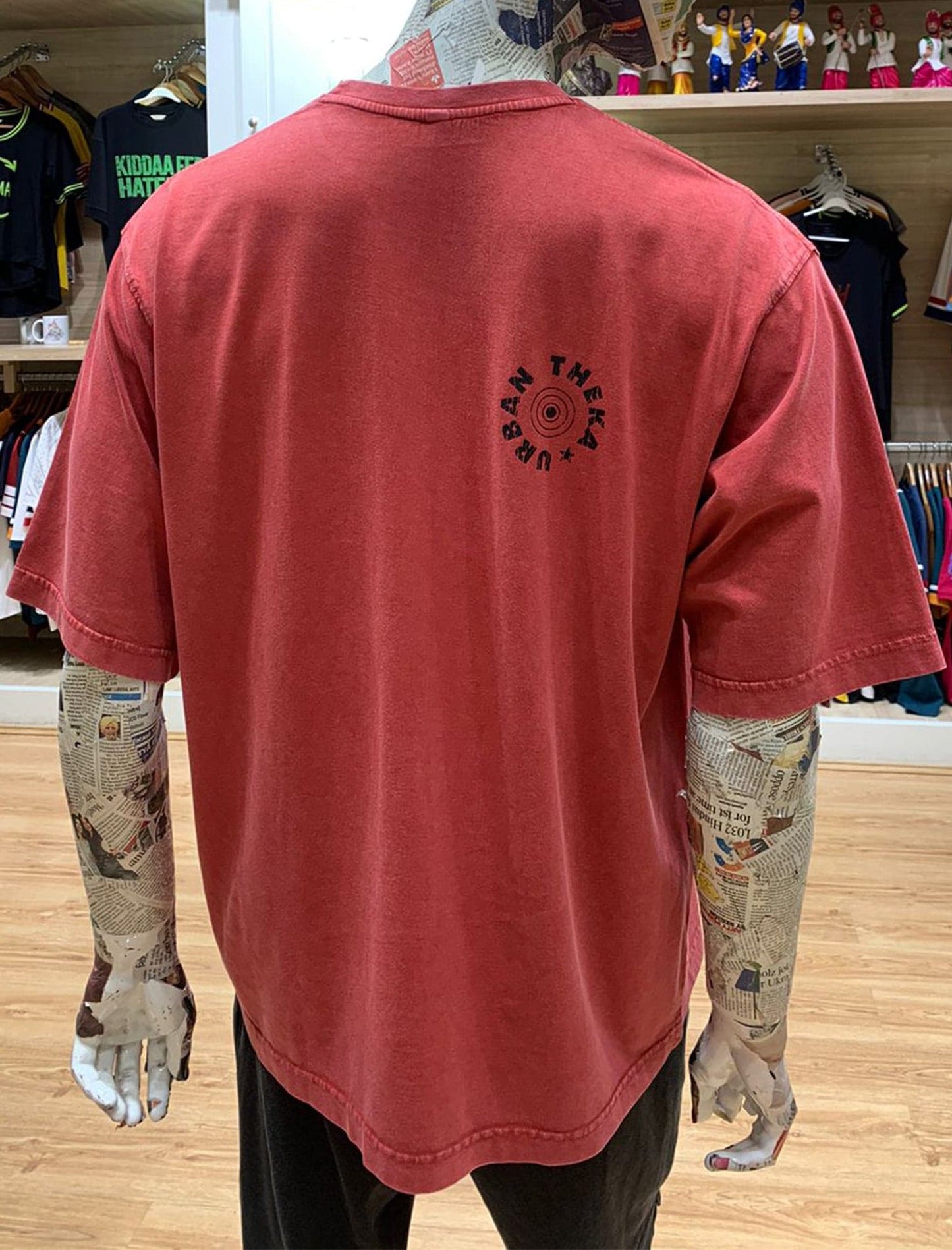 Gabru Red Stonewashed T-shirt