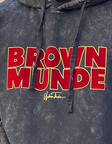 Brown Munde Stonewashed Hoodie