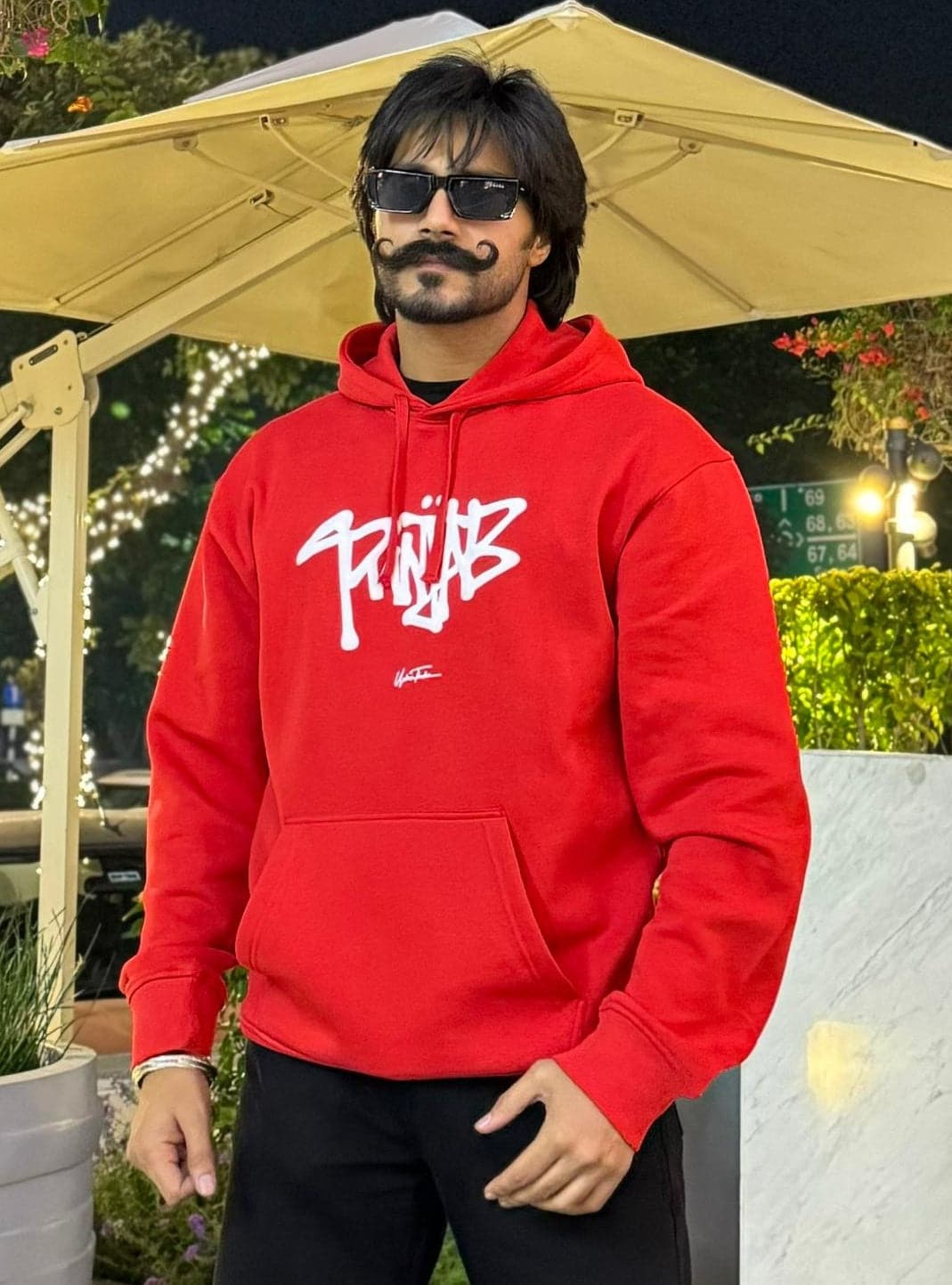 Punjab Tiger Red Hoodie