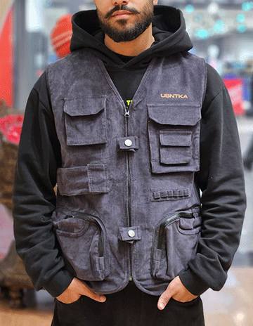 Corduroys Multi Utility Jacket - Steel Grey