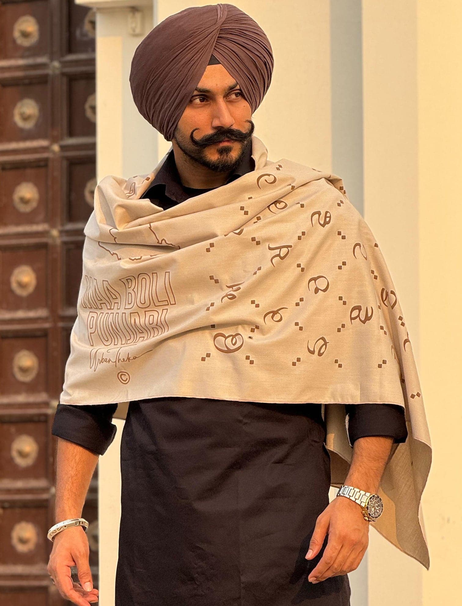 Men Stole Stall For Kurta Pajama Taroob Men's All Over Striper