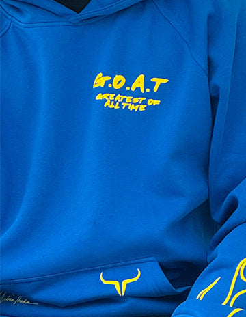 Deep Royal Blue Goat Hoodie