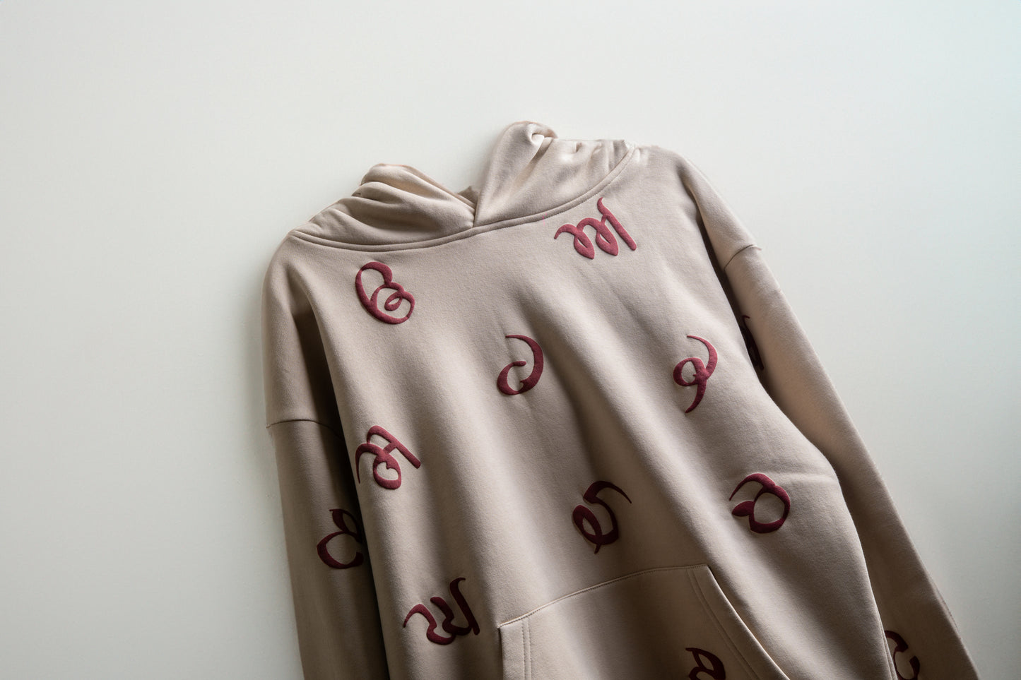 Maa Boli Cream Designer Hoodie