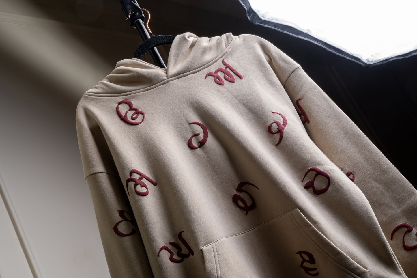 Maa Boli Cream Designer Hoodie