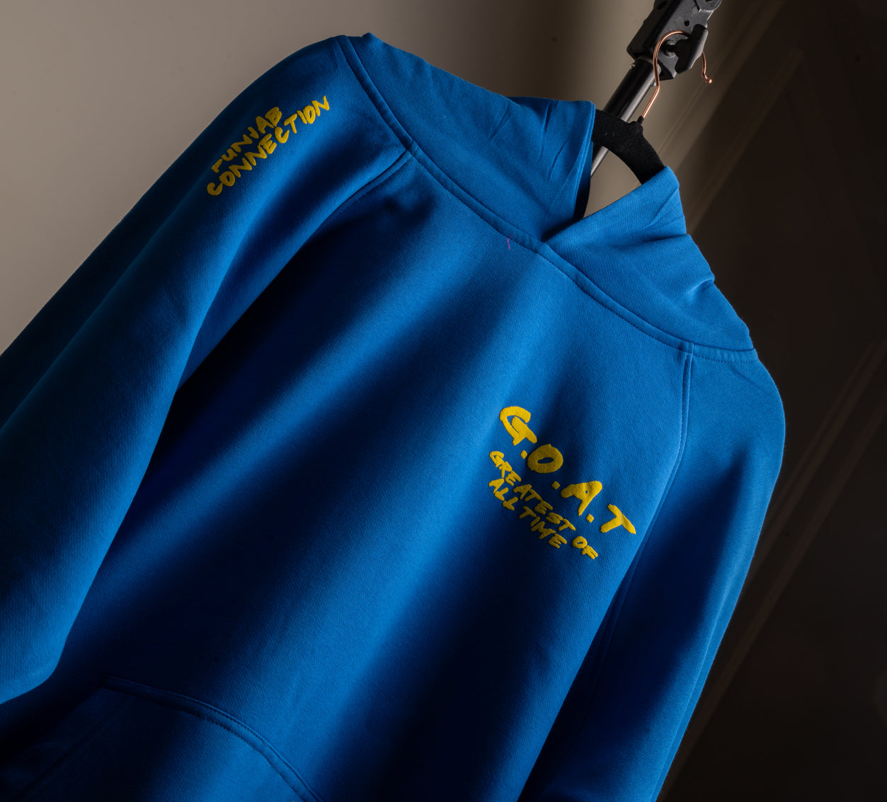 Deep Royal Blue Goat Hoodie