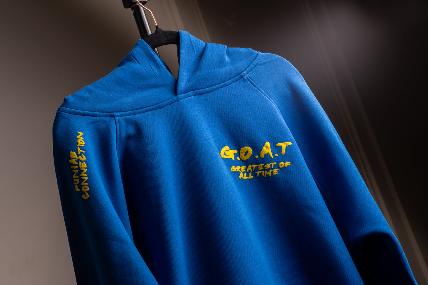 Deep Royal Blue Goat Hoodie