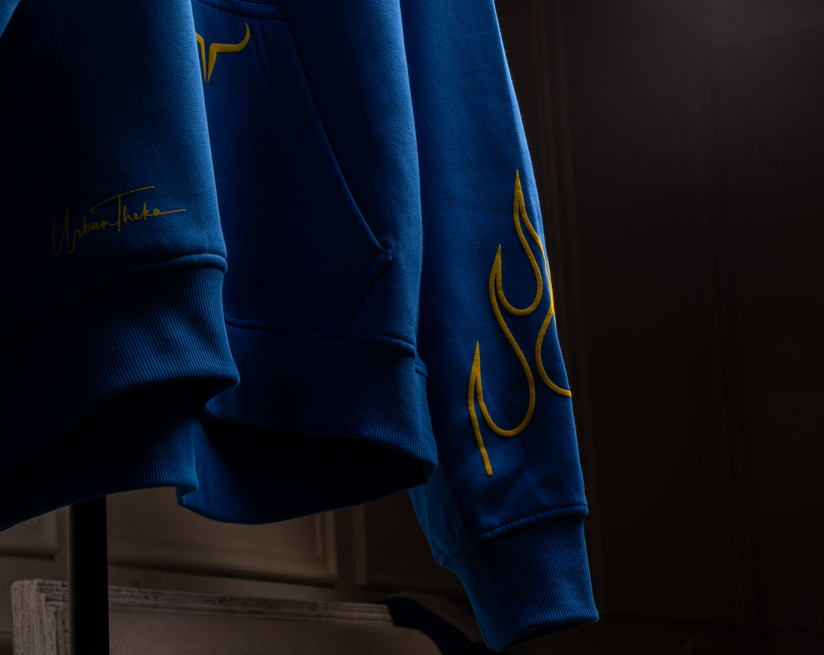 Deep Royal Blue Goat Hoodie