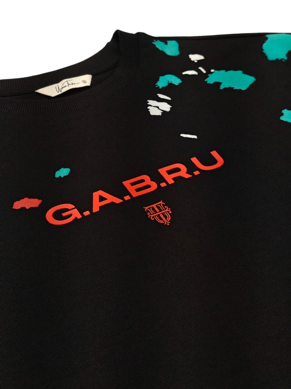 Gabru Splatter Black Tshirt