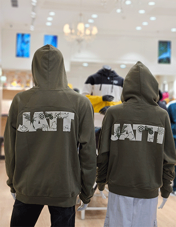 Jatt Olive Green Hoodie