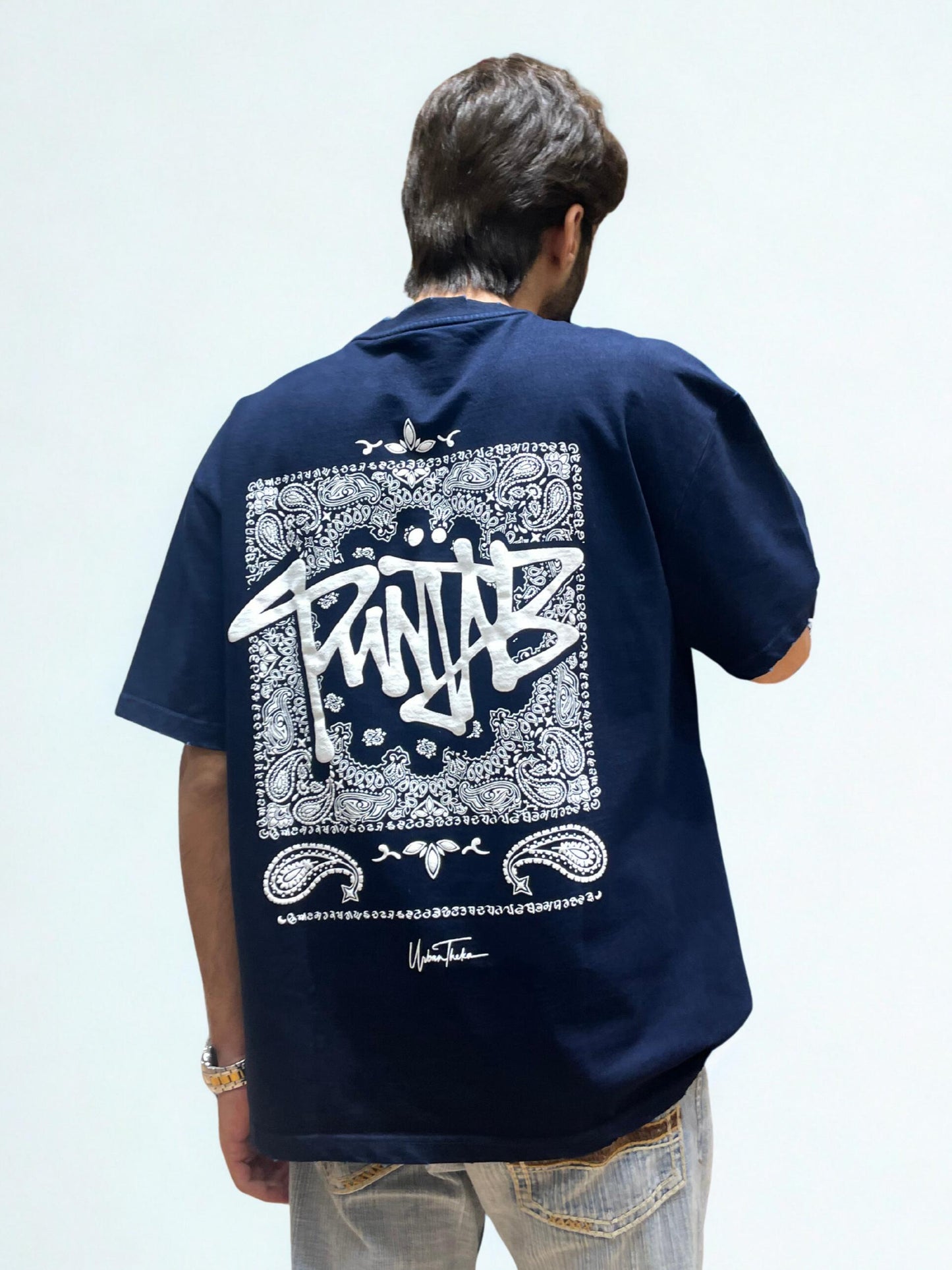 Punjab Bandana Blue Tshirt