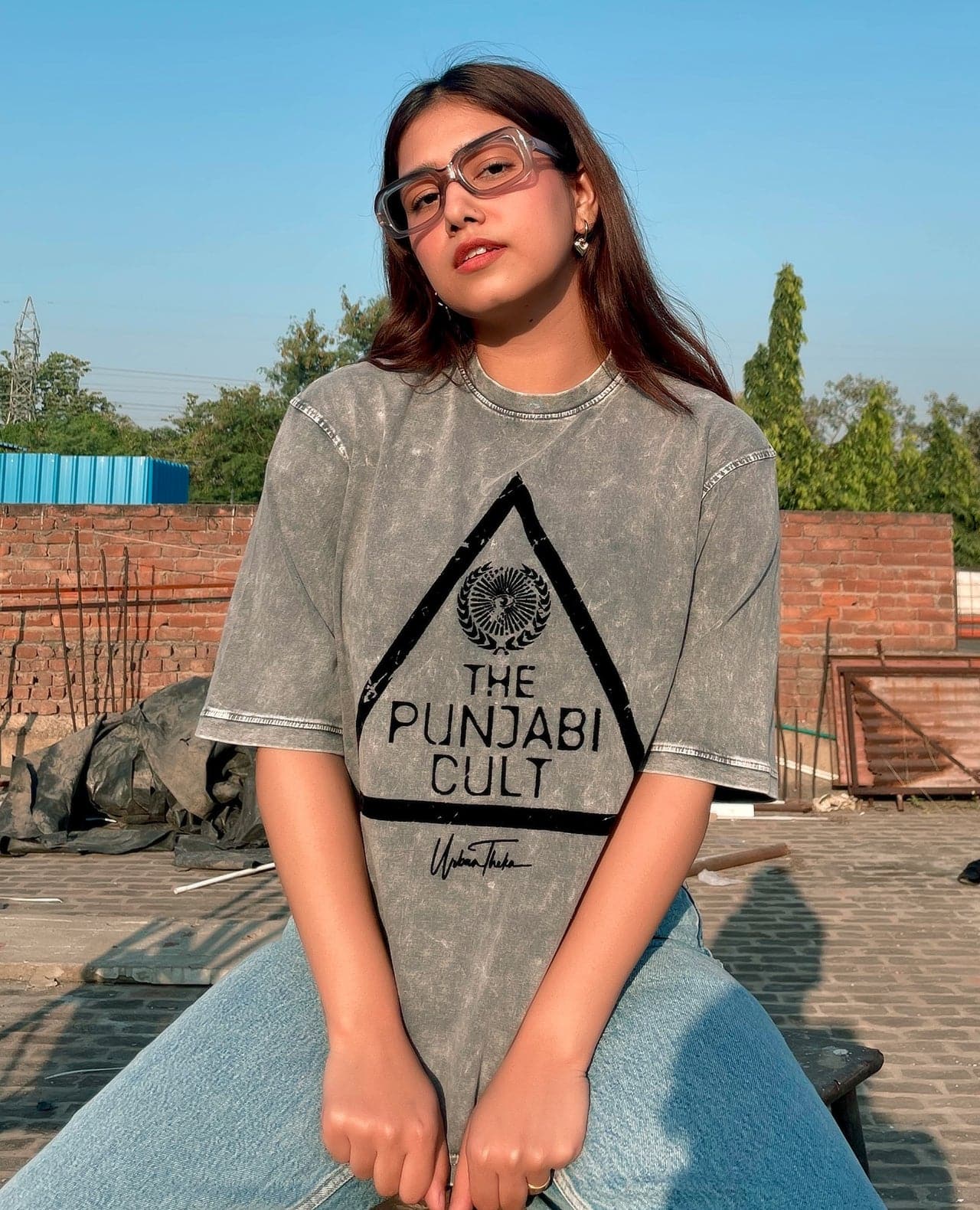 The Punjabi Cult Stonewashed T-shirt - urbantheka
