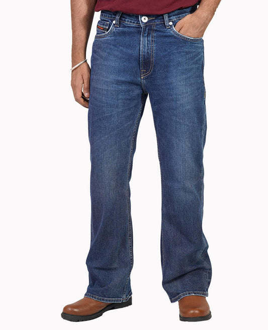 Blue Bootcut Jeans - urbantheka