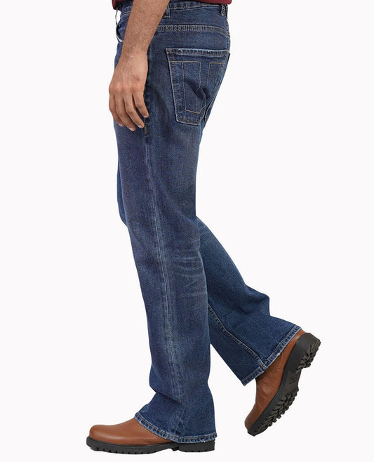 Blue Bootcut Jeans - urbantheka