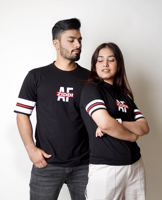 Ziddi AF Couple T-shirt - urbantheka