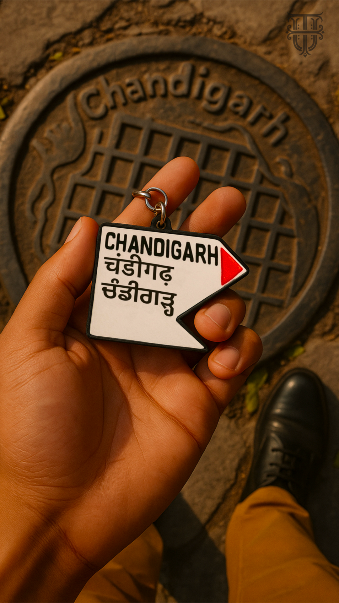 Chandigarh Milestone Keychain