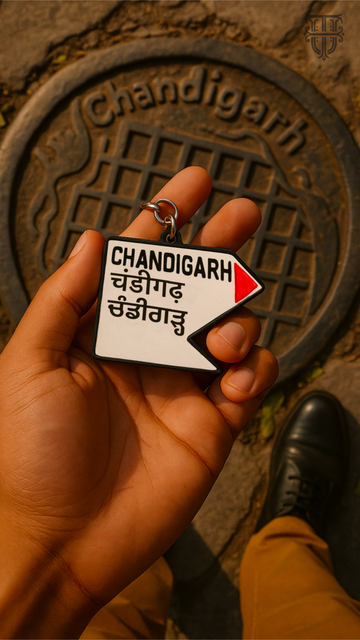 Chandigarh Milestone Keychain