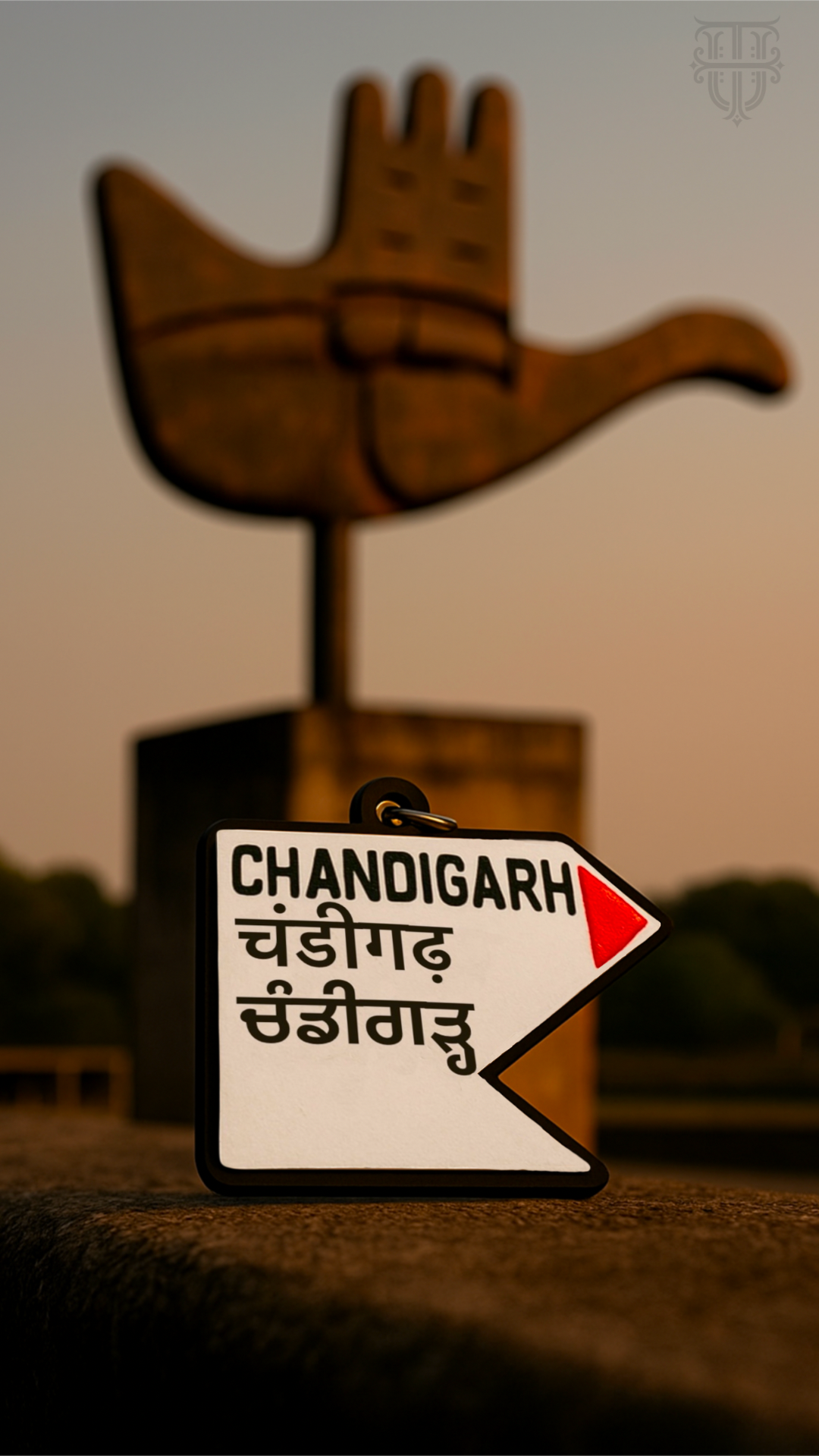 Chandigarh Milestone Keychain