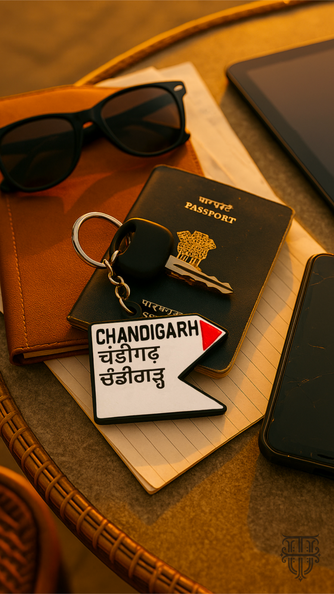 Chandigarh Milestone Keychain