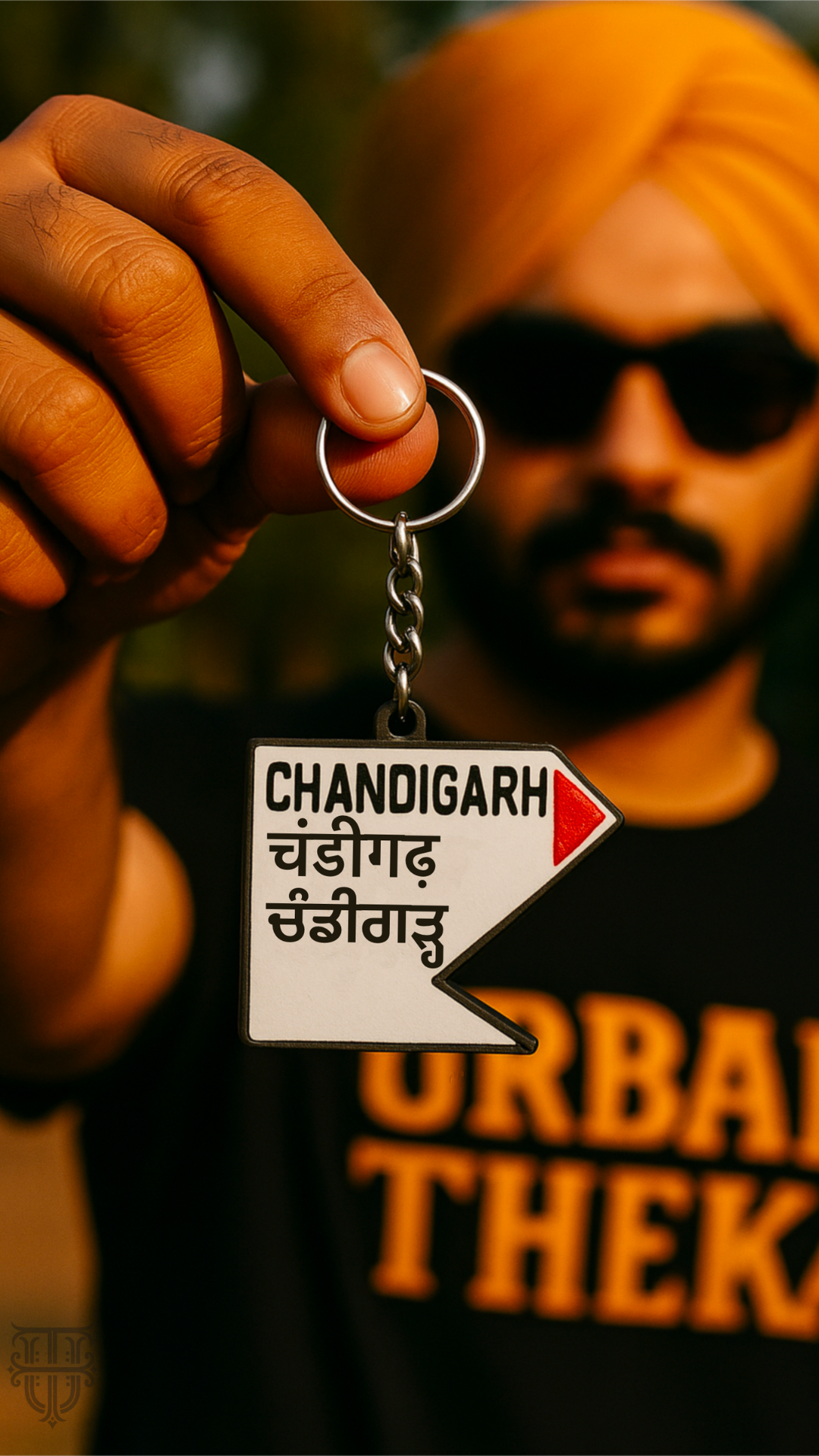 Chandigarh Milestone Keychain