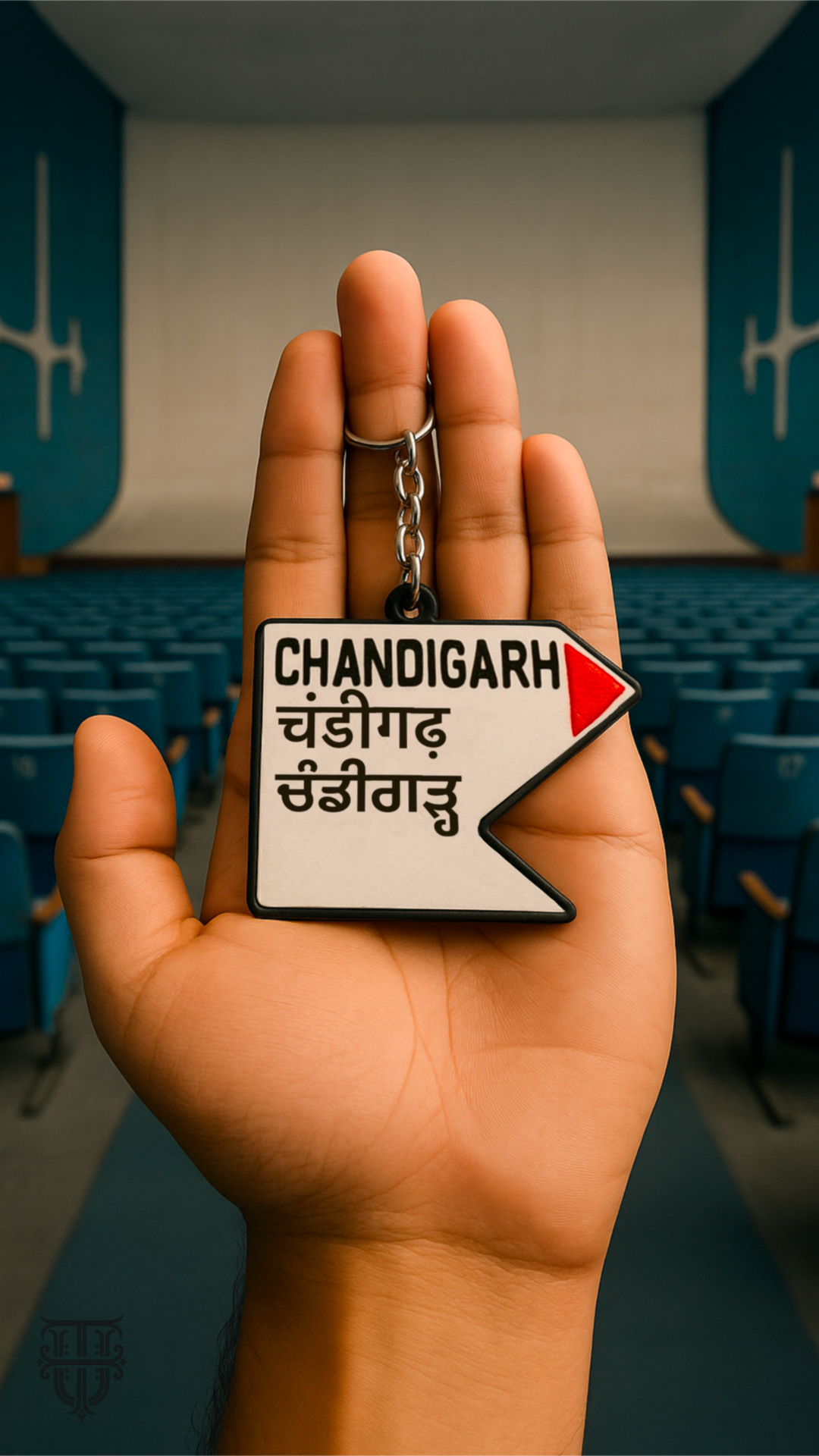 Chandigarh Milestone Keychain