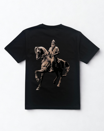 Maharaja Ranjit Singh - Regal Legacy - Black Velvet Print Tshirt