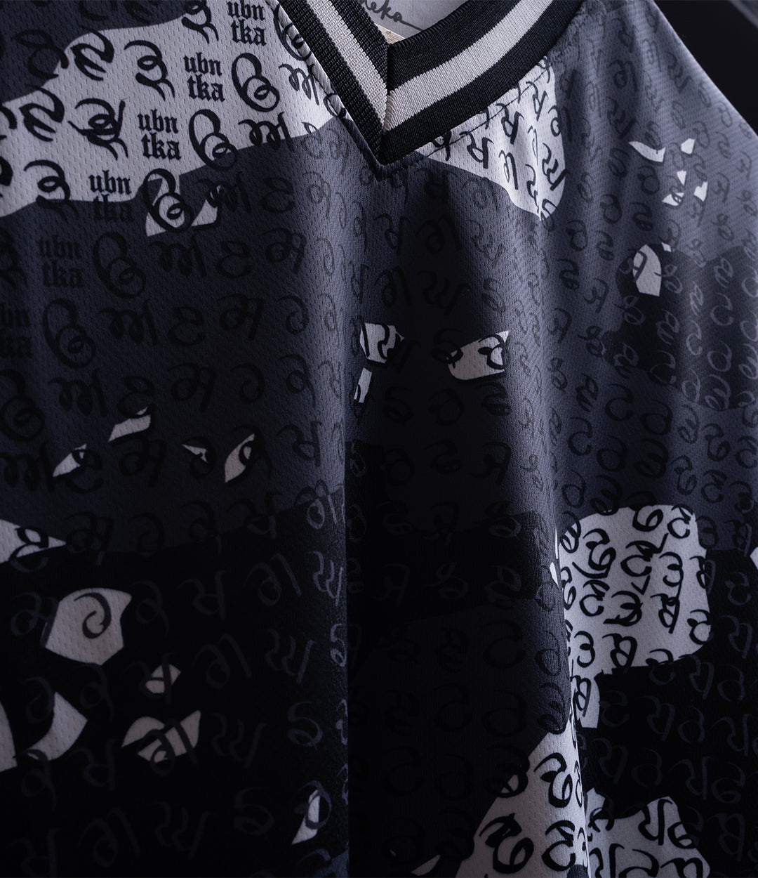 Maa Boli Camo Grey Cool-n-Dry-Fit Jersey