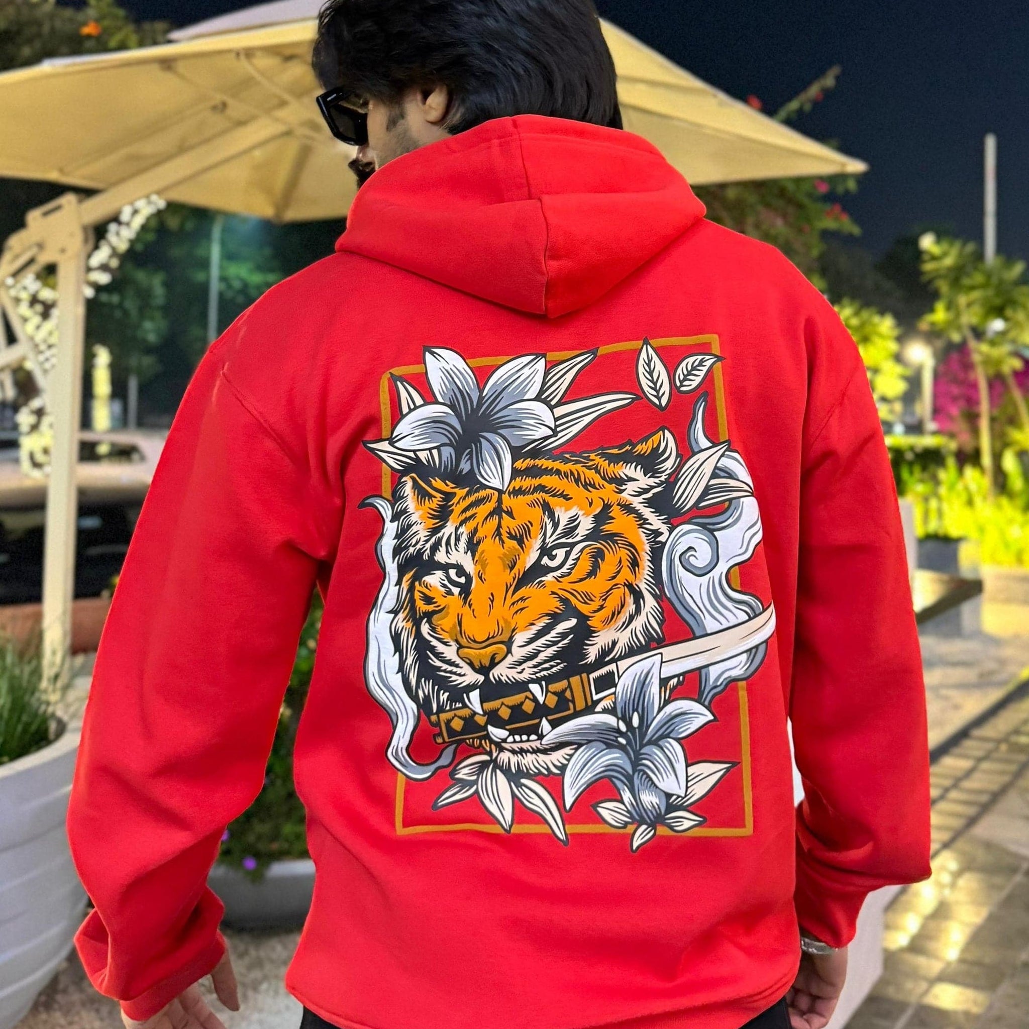Punjab Tiger Red Hoodie
