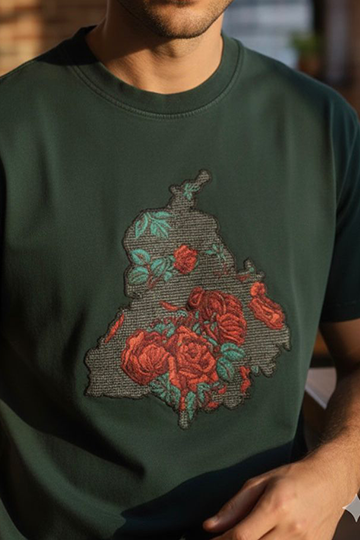 Khirda Punjab Embroidery Tshirt