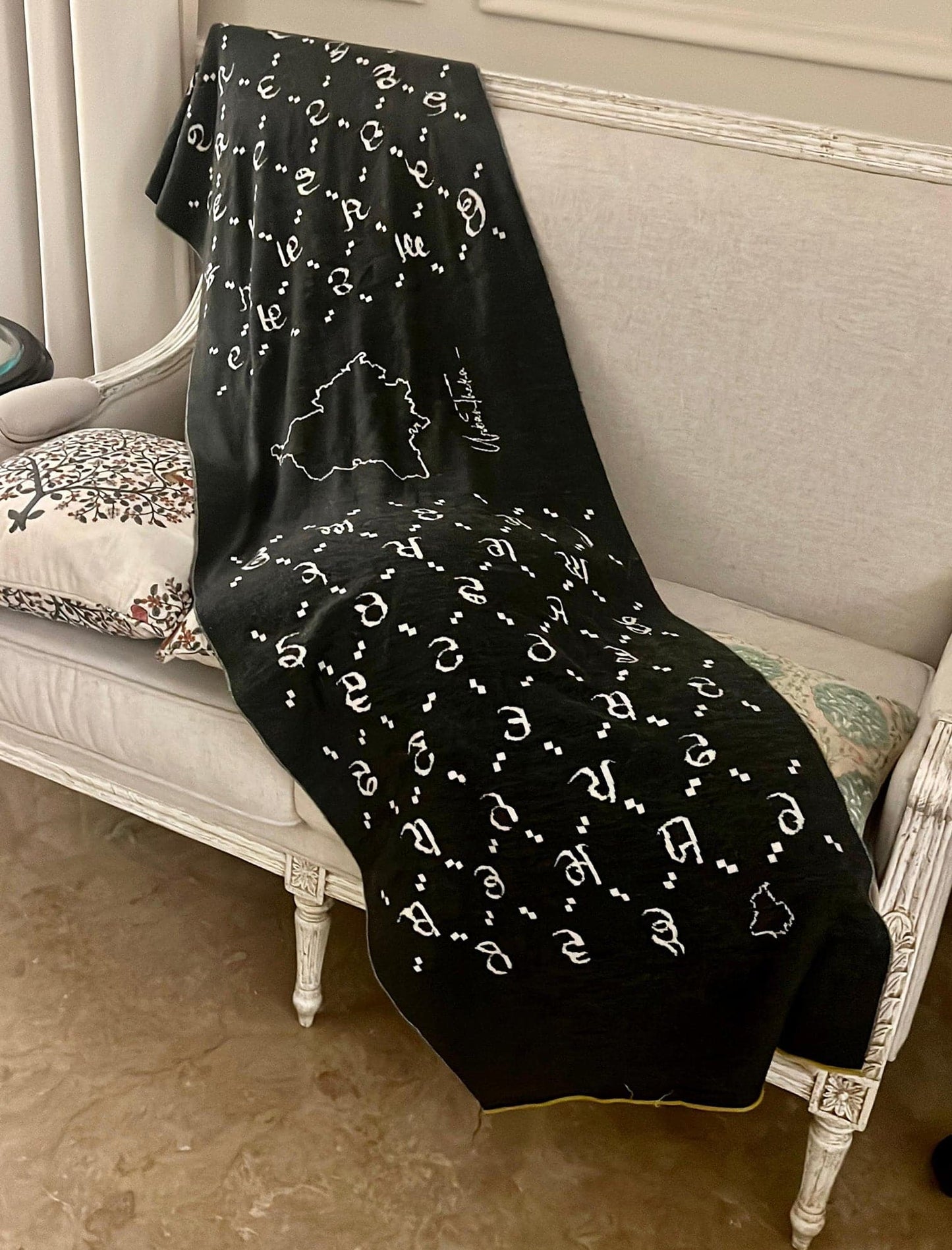Winter Maa Boli Stole ( Wool ) -  Pre-booking - Delivery 10 - 15 days