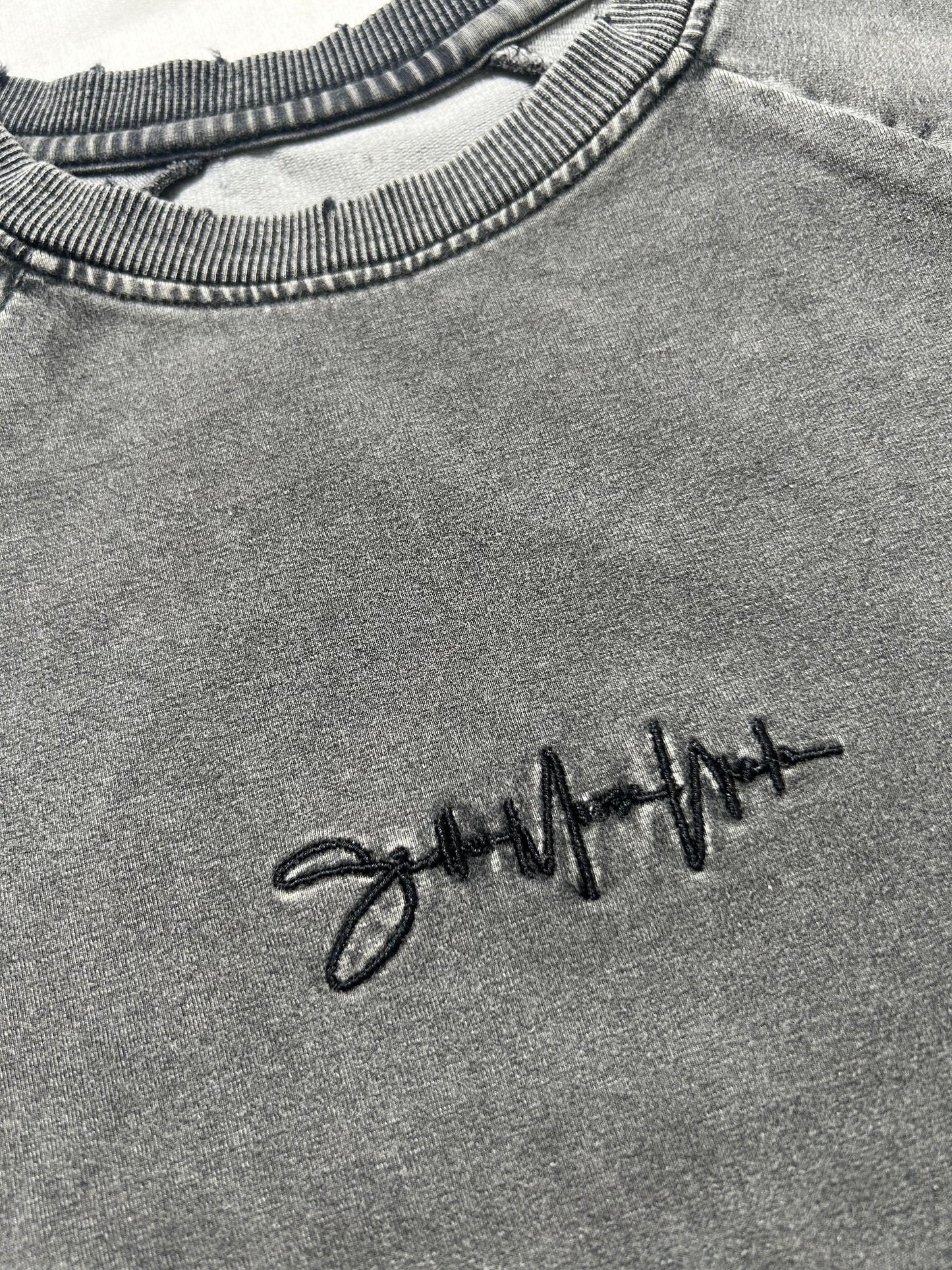 Moose Ink Grey Stonewashed Tshirt