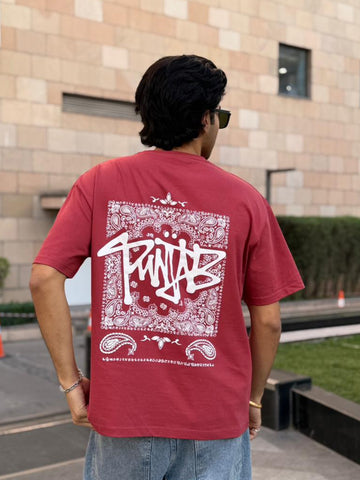 Punjab Bandana Rust Tshirt