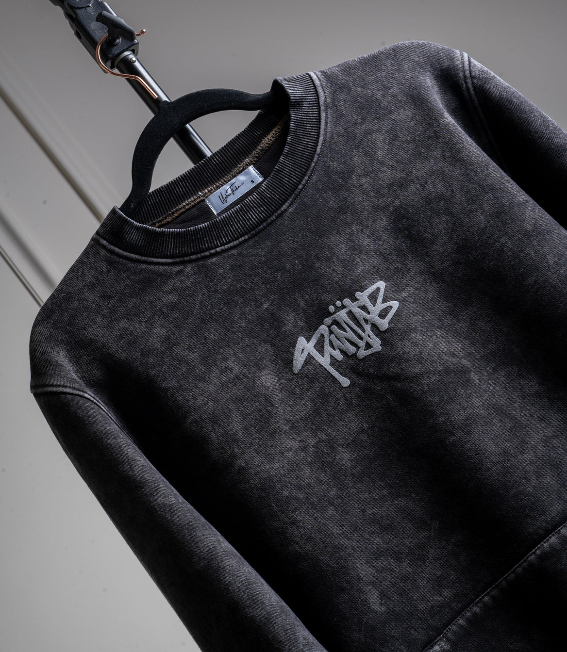 Punjab Bandana Sweatshirt in Black Stone washed Colour