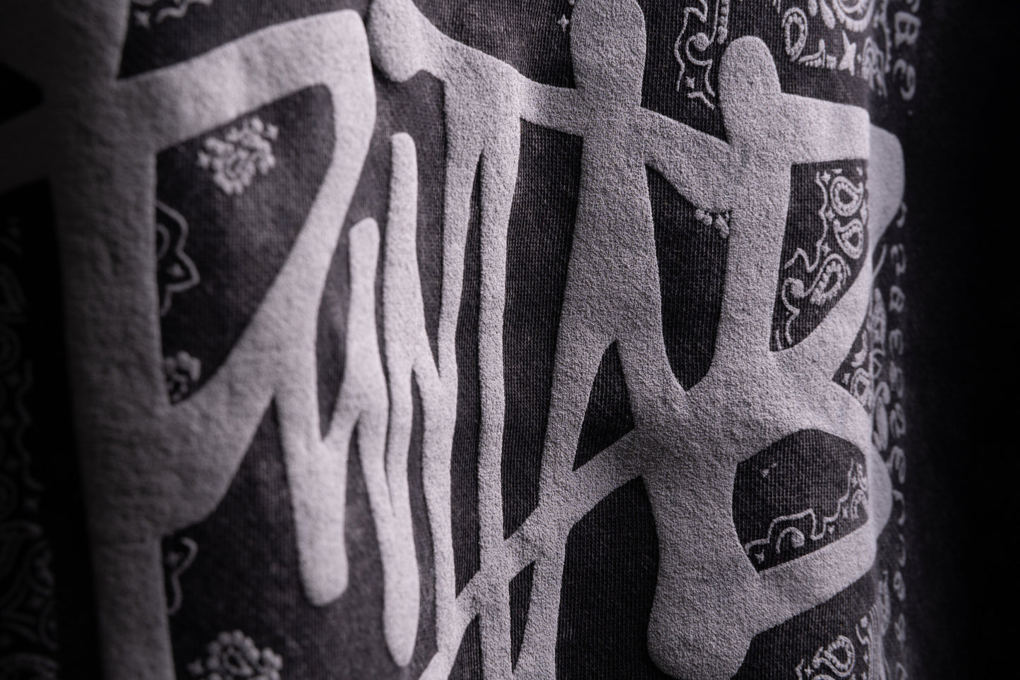 Punjab Bandana Sweatshirt in Black Stone washed Colour