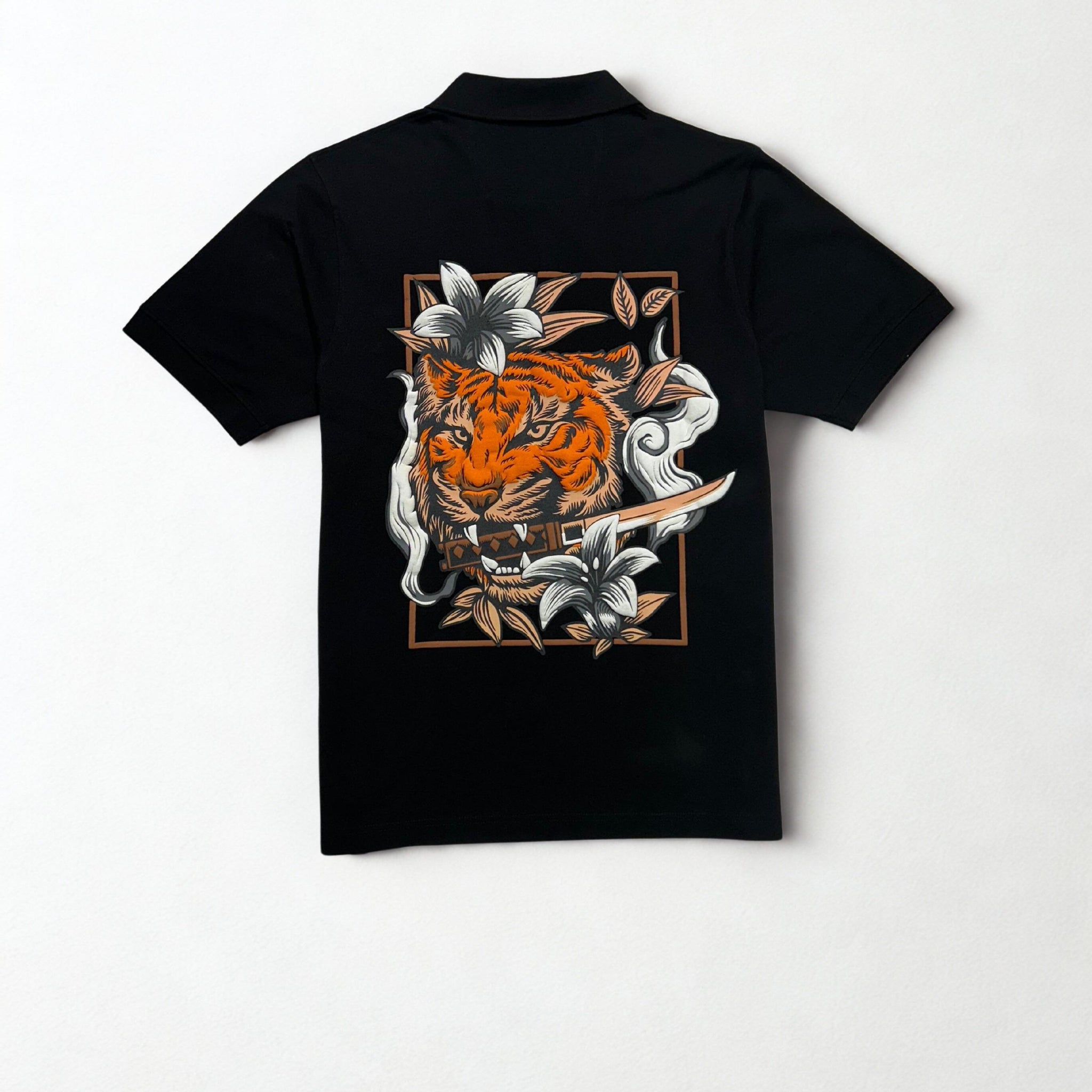 Watch Out Black Polo Tshirt