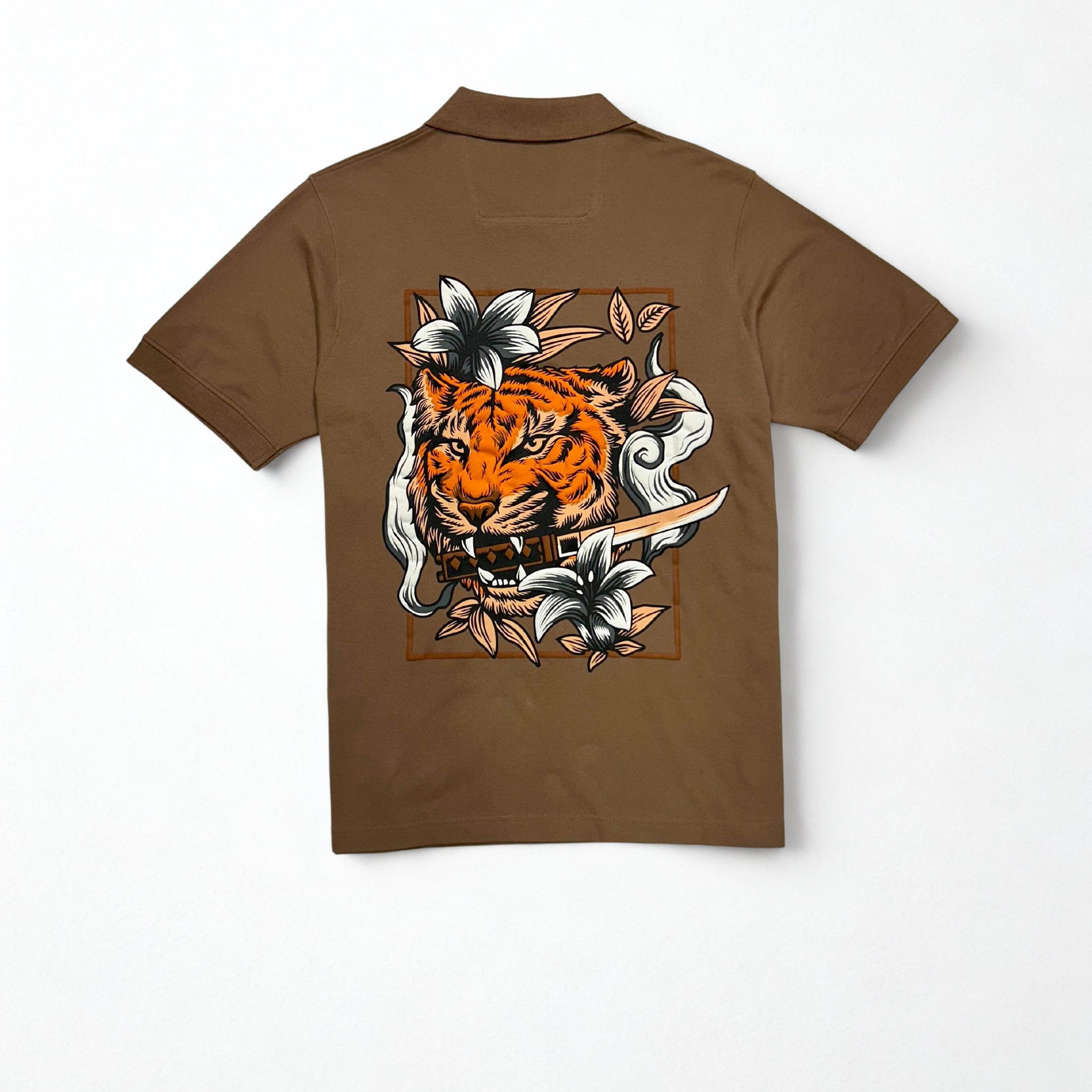 WATCHOUT LIGHT BROWN POLO TSHIRT