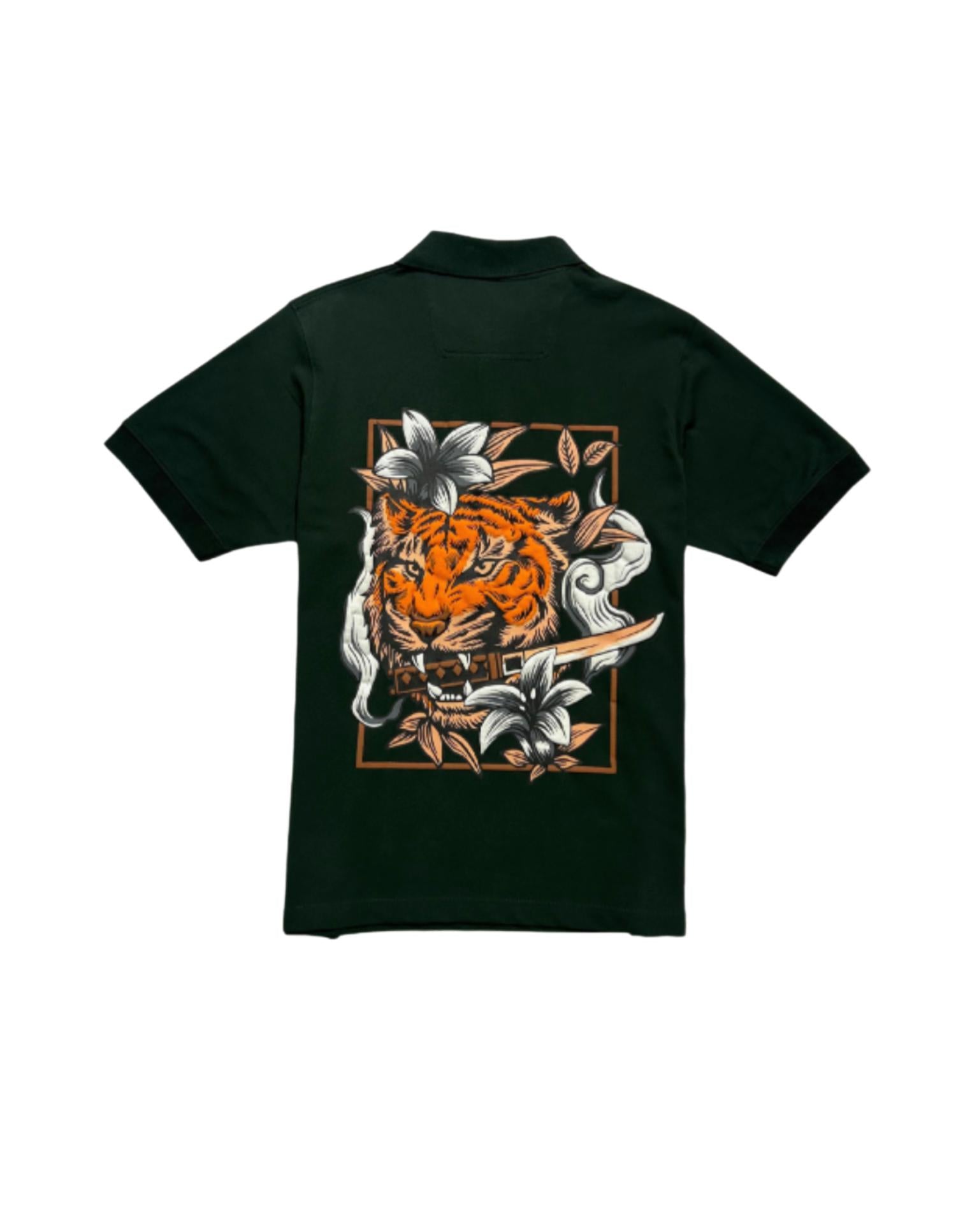 Watch Out Green Polo Tshirt