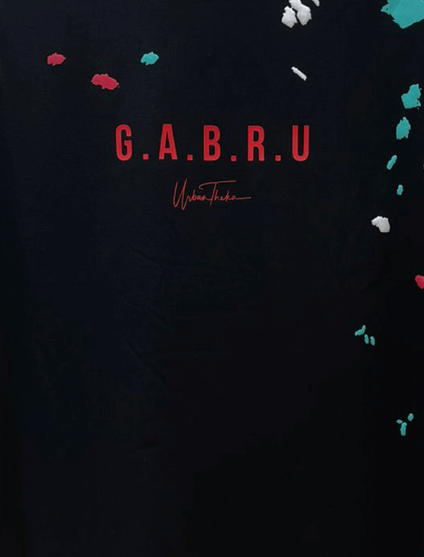 Gabru Splatter Black T-shirt