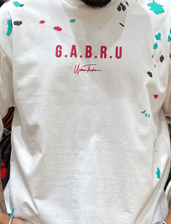 Gabru Splatter White T-shirt