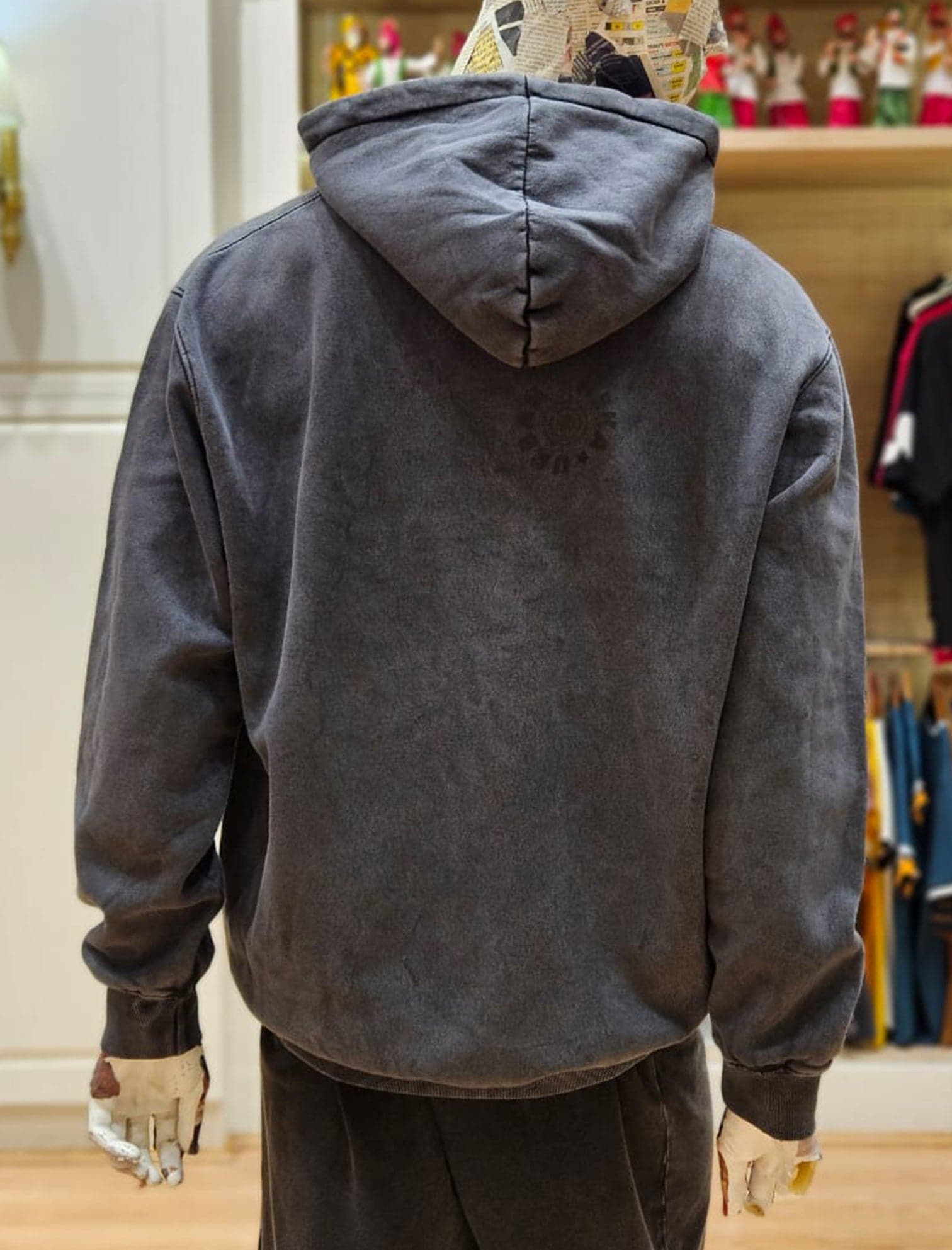 Stone washed outlet hoodie