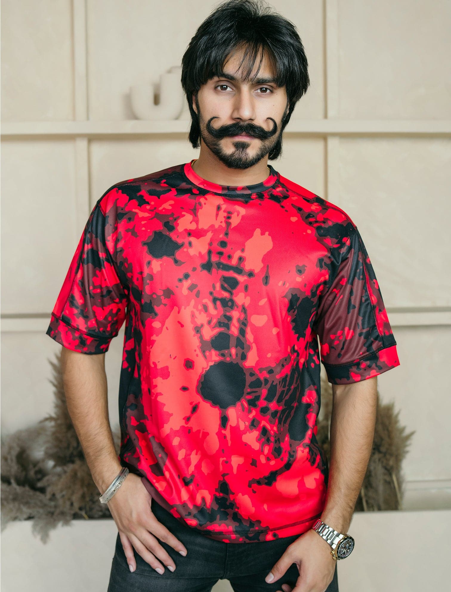 Red & Black Camo Cool-n-Dry-Fit Jersey