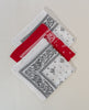 Bandana (Set of 3) (White, Red, White) - urbantheka