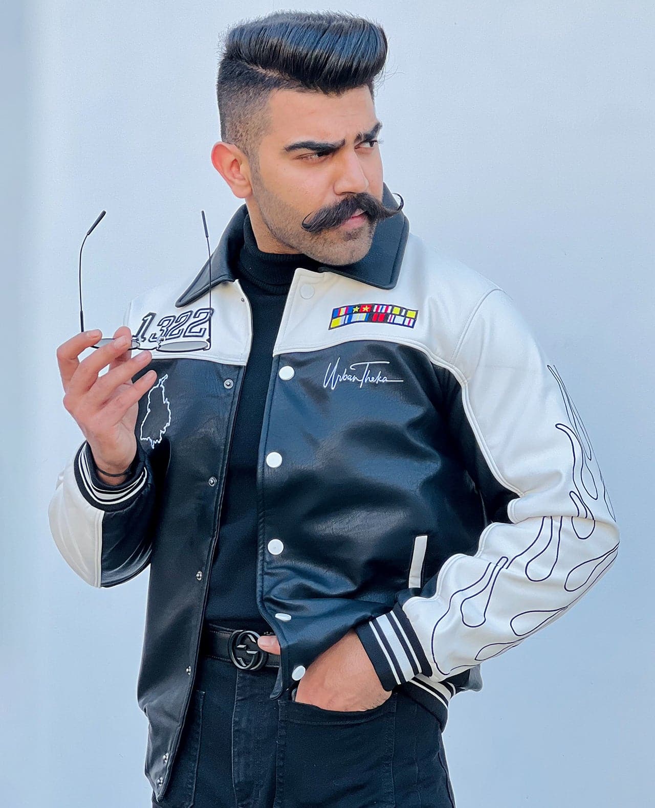 Hustlin' Racing Leather Jacket - urbantheka