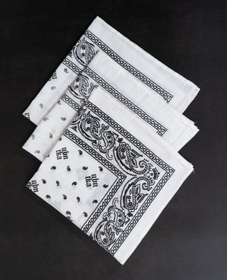 Bandana (Set of 3) white - urbantheka