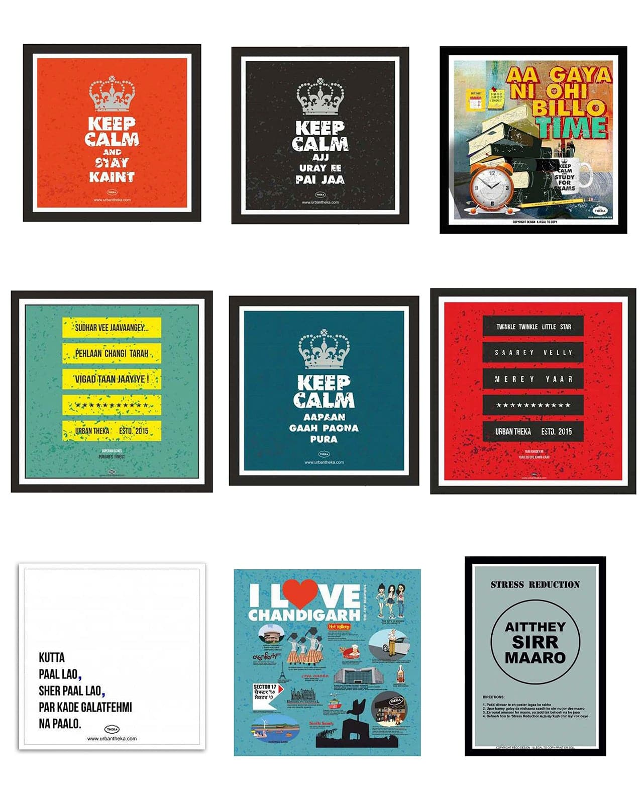 Posters (Set Of 9) - urbantheka