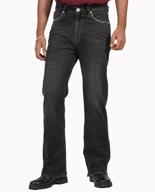 Charcoal Gray Bootcut Jeans - urbantheka